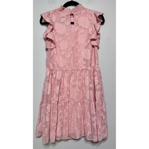 NWT Sam Edelman‎ Pink Textured Floral Dress Size 2 Coquette Cottagecore Romantic - Picture 5 of 6